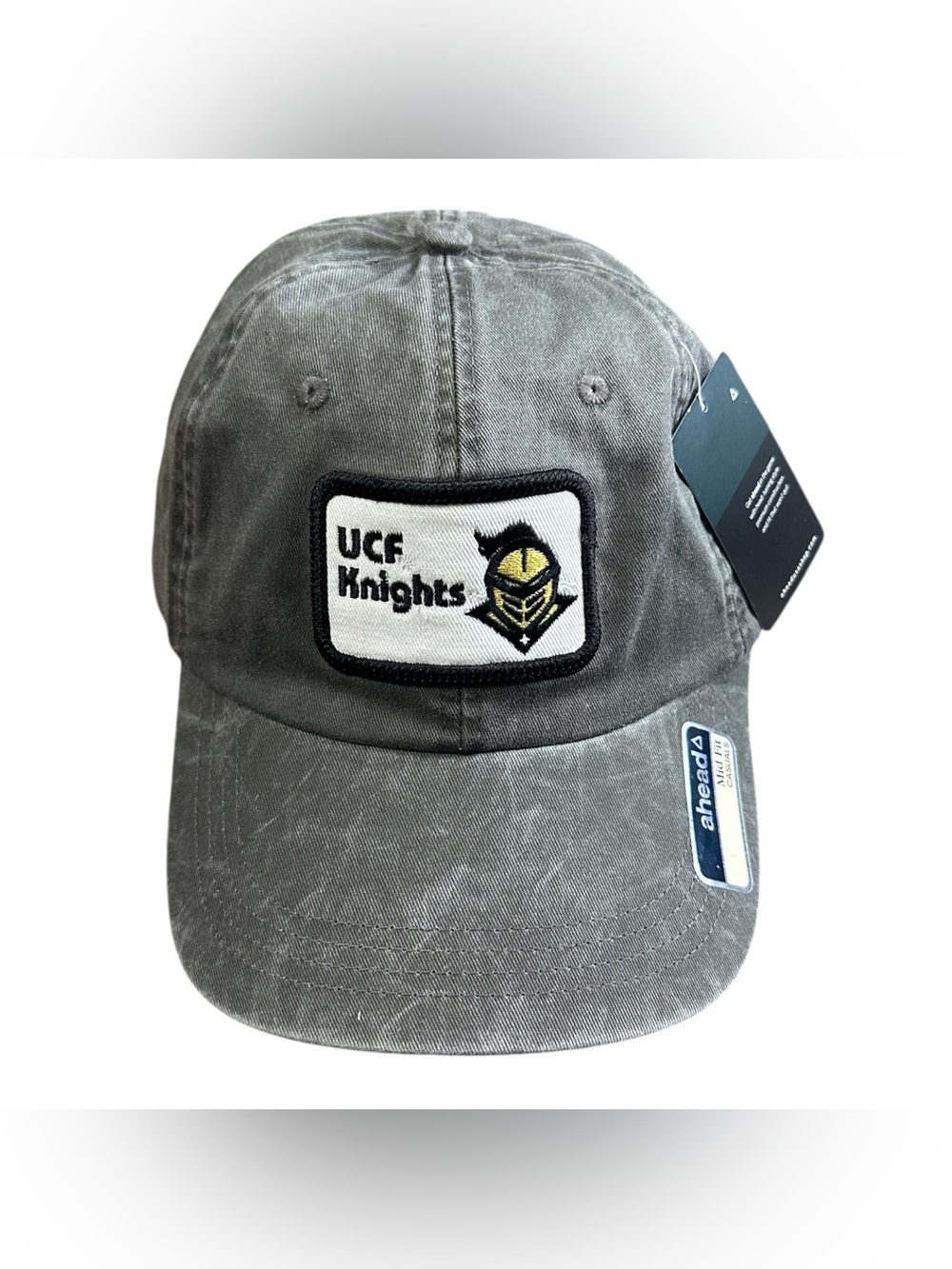 NWT UCF Knights Gasparilla Bowl Ahead Gray Distressed Strapback Dad Hat NCAA